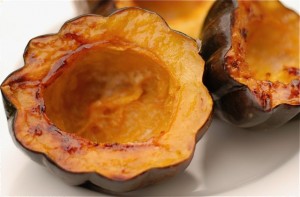 Maple Syrup Baked Acorn Squash