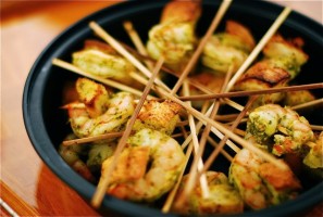 Shrimp Lollipops