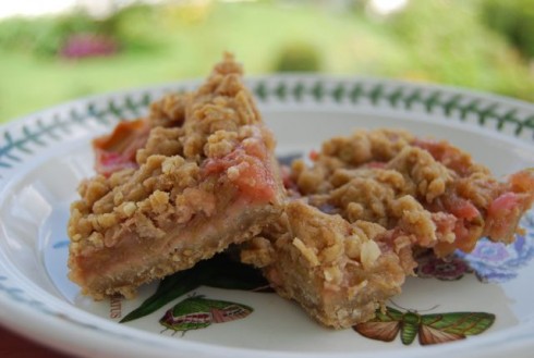 Rhubarb Squares