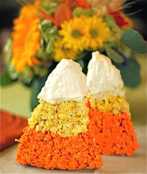 Rice Krispie Candy Corn