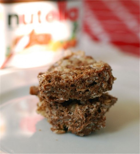 Nutella Rice Krispie Treats