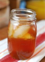 Roasted Peach Iced Tea