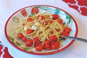 Pan Roasted Tomatoes with Basil Breadcrumb Gremolata