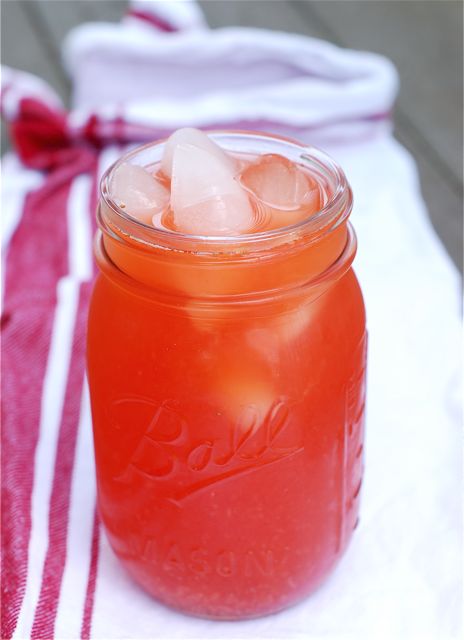 Roasted Strawberry Lemonade