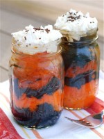 Halloween Cake in a Jar