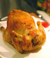 Roast Chicken with Paprika and Shallots