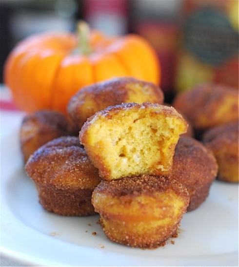 Baked Pumpkin Donut Holes