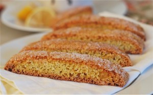 Homemade Lemon Ginger Biscotti via The Naptime Chef