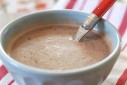 Peppermint Hot Chocolate via The Naptime Chef