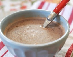 Peppermint Hot Chocolate via The Naptime Chef