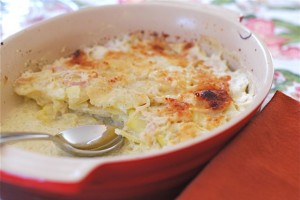 Scalloped Potatoes with Thyme via The Naptime Chef