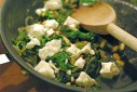 Spinach with Feta & Pine Nuts via The Naptime Chef