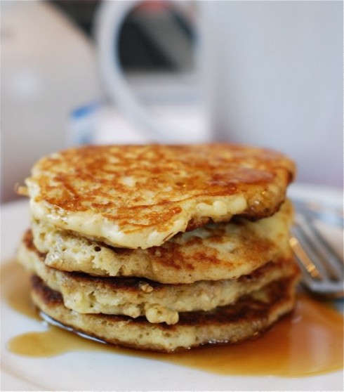 Oatmeal Almond Pancakes