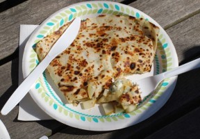 Gorgonzola Pear Walnut Crepe