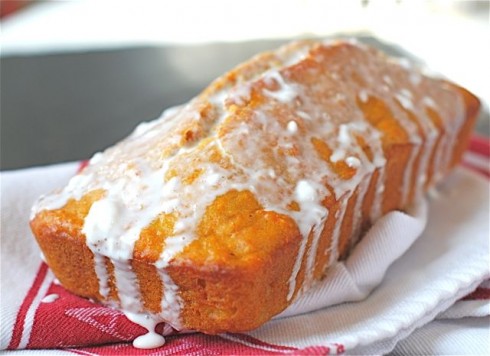 Wholesome Carrot Bread with Cream Cheese Glaze