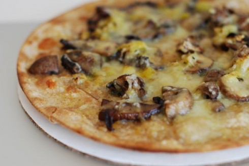 Mushroom Leek Pizza