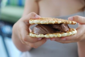 Pizelle Ice Cream Sandwich