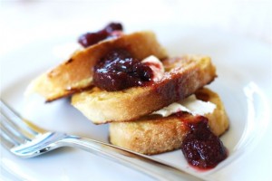 Strawberry Rhubarb French Toast