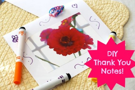 DIY Thank you notes