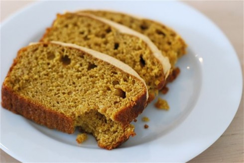 Pumkpin Bread with Cream Cheese Frosting