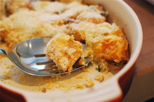 Cheesy Butternut Squash Casserole