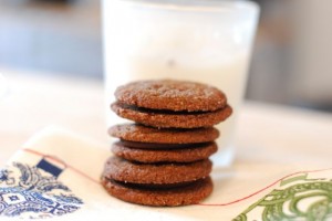 Chocolate Sugar Cookies with Coffee Buttercream