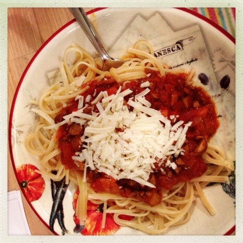 Slow Cooker Mushroom Bolognese