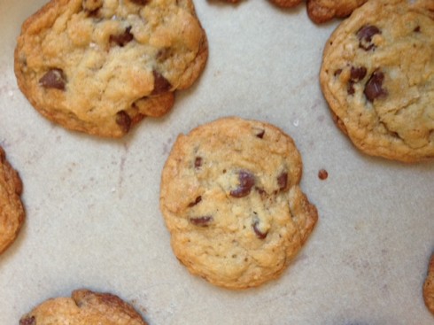 Bourbon and Sea Salt Chocolate Chip Cookies