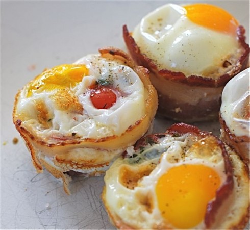 herbed Tomato Bacon and Egg Cups