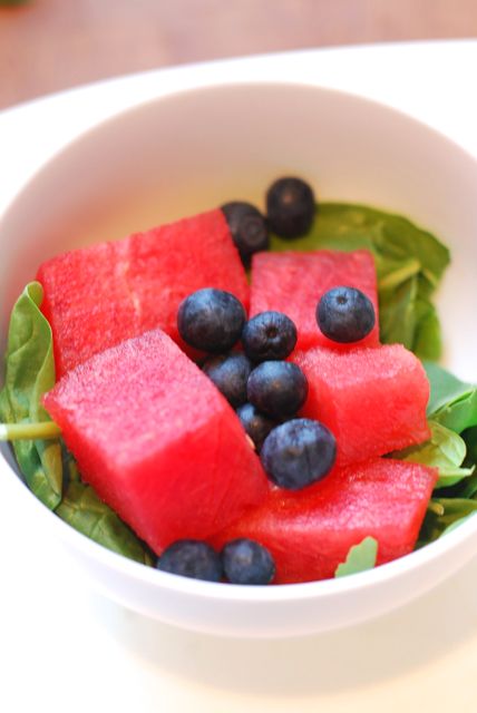 Watermelon with Blueberries