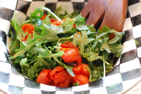 Arugula Salad with Roasted Tomatoes