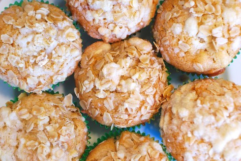 Pear Crumb Muffins