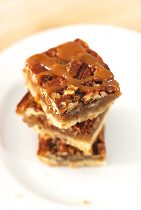 Salted Caramel Pecan Pie Bars