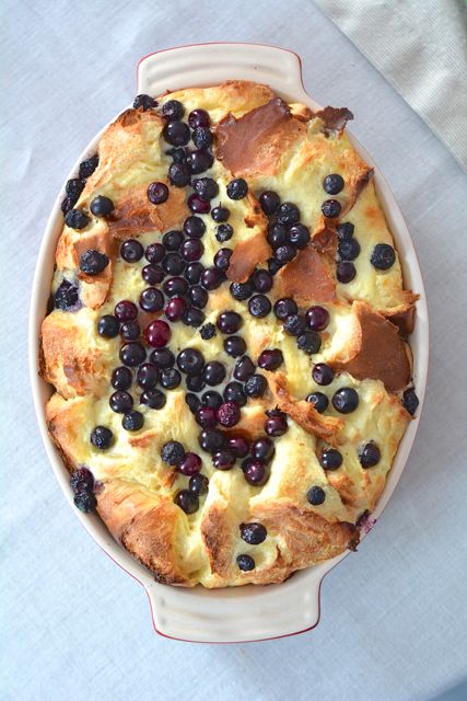 Blueberry Bread Pudding | The Naptime Chef