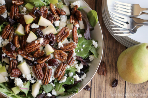 Salad with Maple-Balsamic Dressing