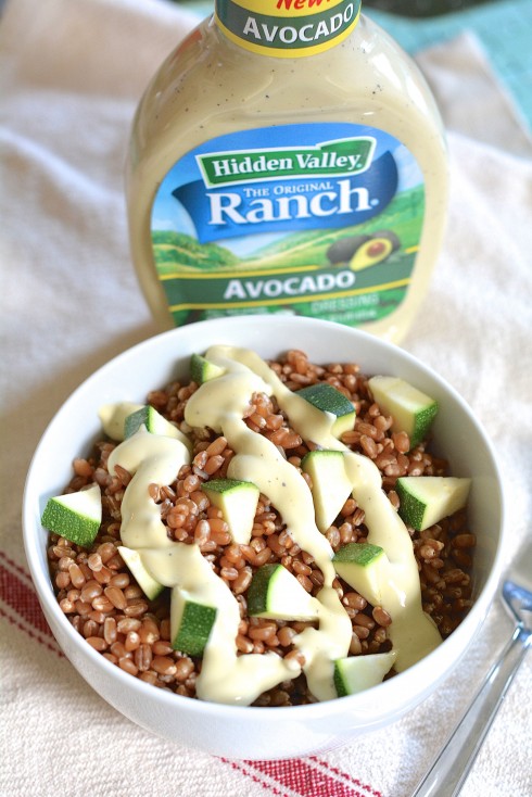 Wheatberry Zucchini Salad | The Naptime Chef