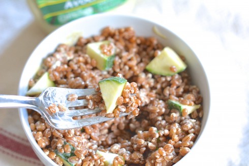 Zucchini Wheatberry Salad | The Naptime Chef