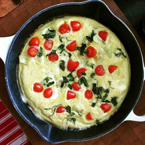 Squash Basil & Tomato Frittata