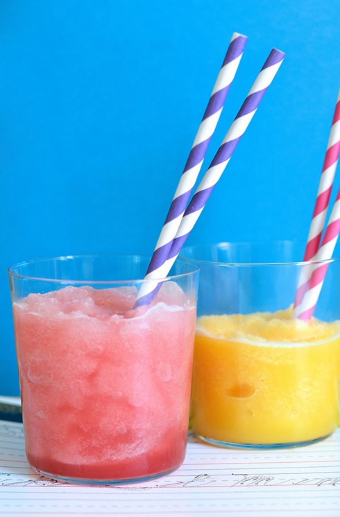 Homemade Fruit Juice Slushies