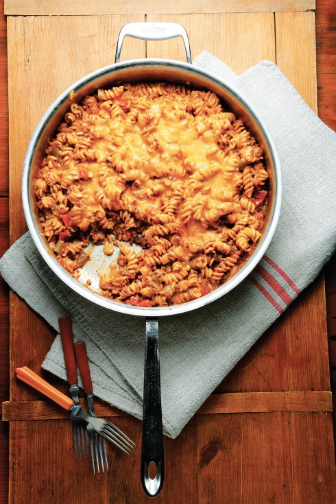 One Skillet Enchilada Casserole