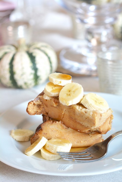 Slow Cooker Banana Cinnamon French Toast