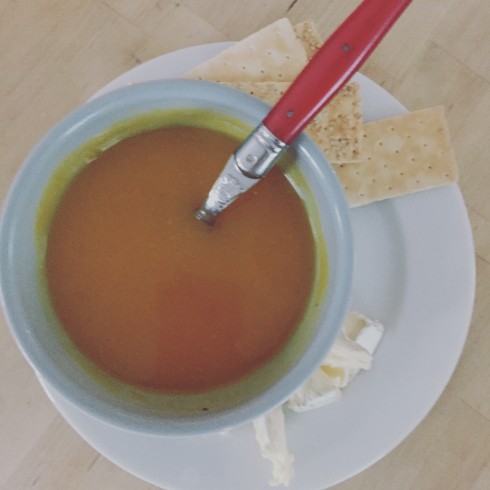 Simple Curried Butternut Squash Soup