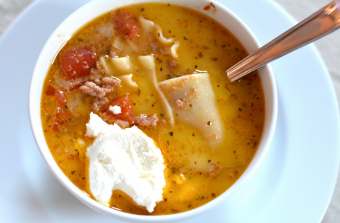 Slow Cooker Lasagna Soup