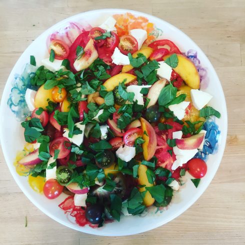 Peach Caprese Salad | The Naptime Chef