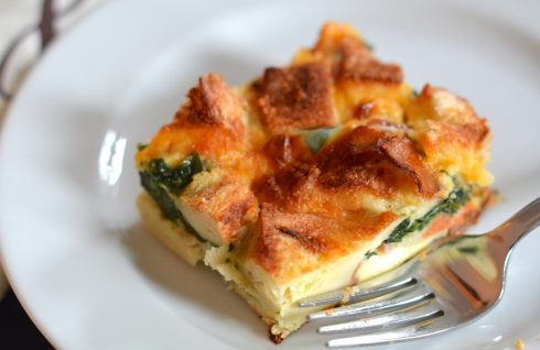 Loaded Ham & Veggie Strata | The Naptime Chef