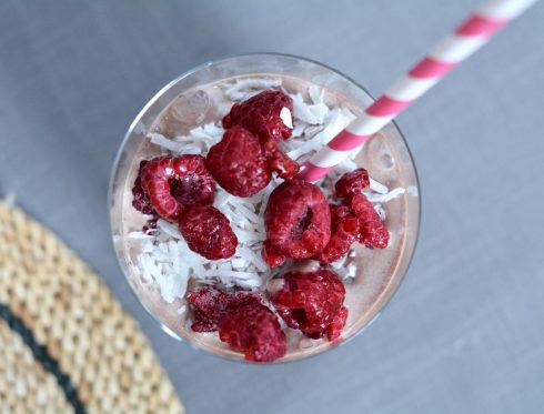 Chocolate Raspberry Smoothie | The Naptime Chef