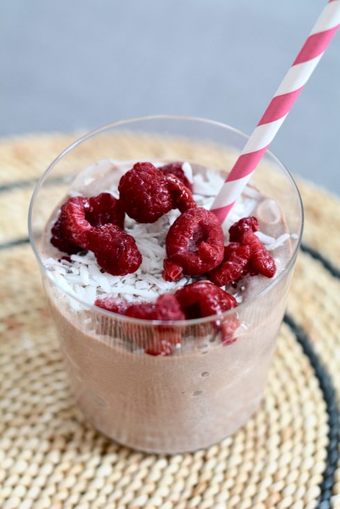 Chocolate Raspberry Smoothie | The Naptime Chef