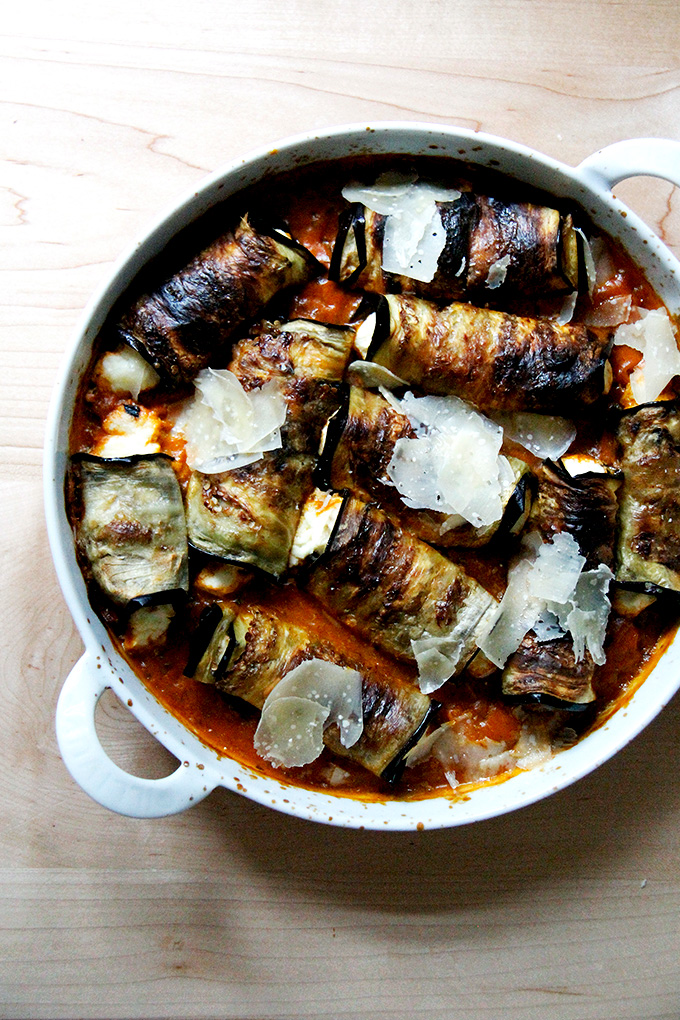 Eggplant Involtini by Alexandra Cooks